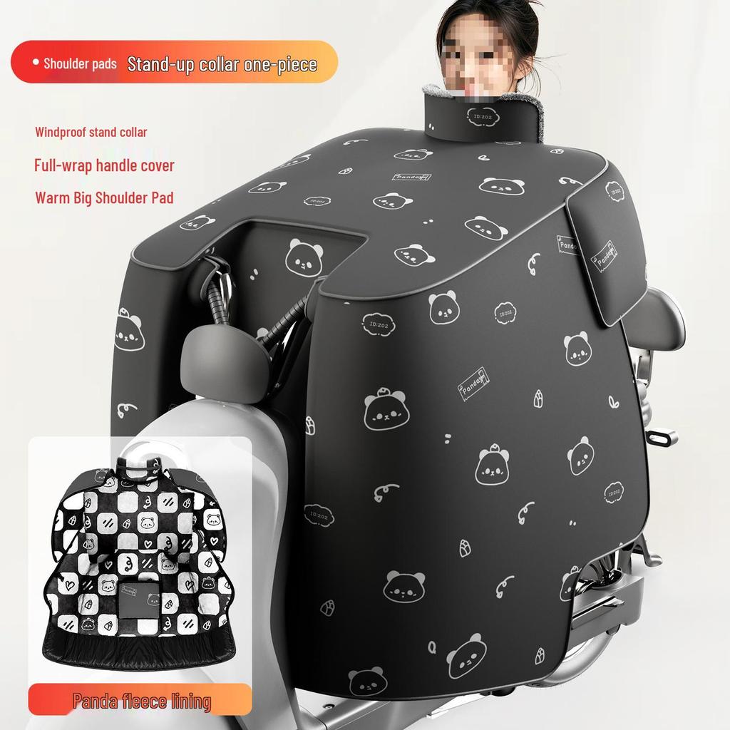 2025 Winter Extra Thick Waterproof Fleece Lined Electric Motorcycle Windshield Cover