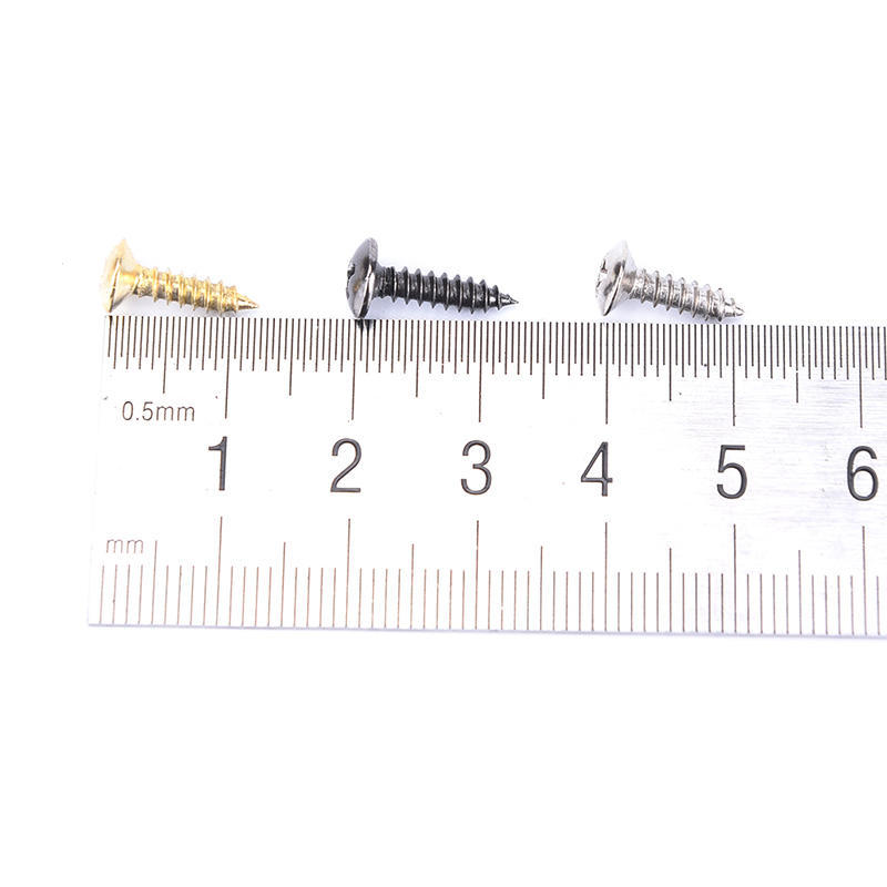 50Pcs 3Mm Electric Guitar Pickguard Screws For Pickguards Guitar Back Plates