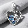 925 Silver Princess & Couple Dangle Charms Fit European Bracelets, Enamel & Crystal Beads for Women DIY Jewelry