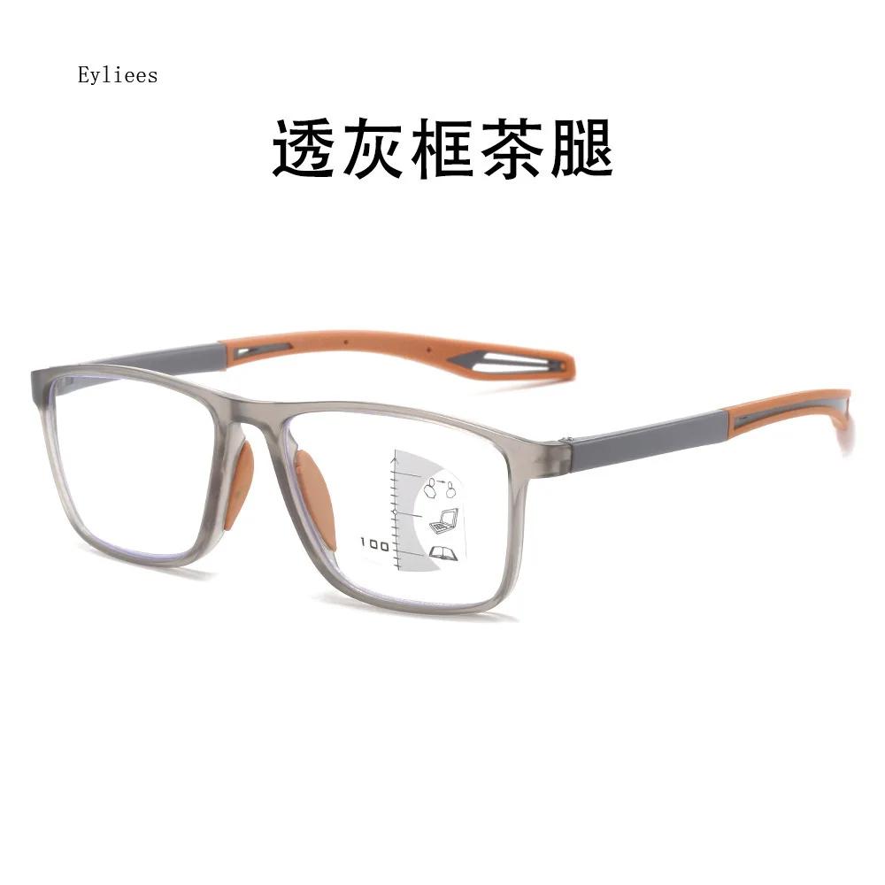 

Мультифокальные прогрессивные очки для чтения TR90, оправа для мужчин и женщин, спортивные очки с защитой от синего света, сверхлегкие бифокальные очки для пресбиопии 4