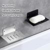 No Drilling Soap Dish Stainless Steel Soap Holder for Bathroom Kitchen Wall-mounted Sponge Tray Quick-drying Soap for Shower