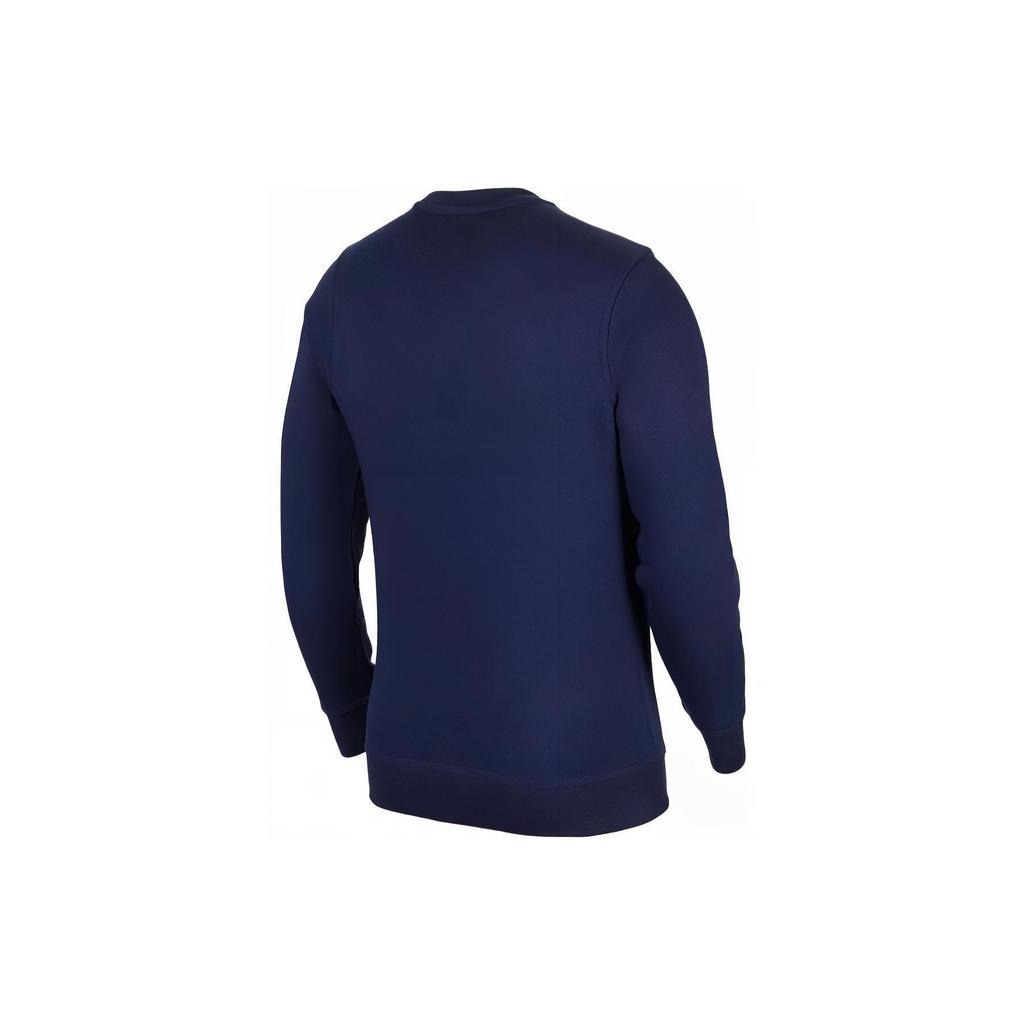 Nike ლოგოს ამობეჭდვა ეკიპაჟის კისრის გრძელმკლავიანი პულოვერის მაისური მამაკაცის ტოპები მუქი ლურჯი 623459-410