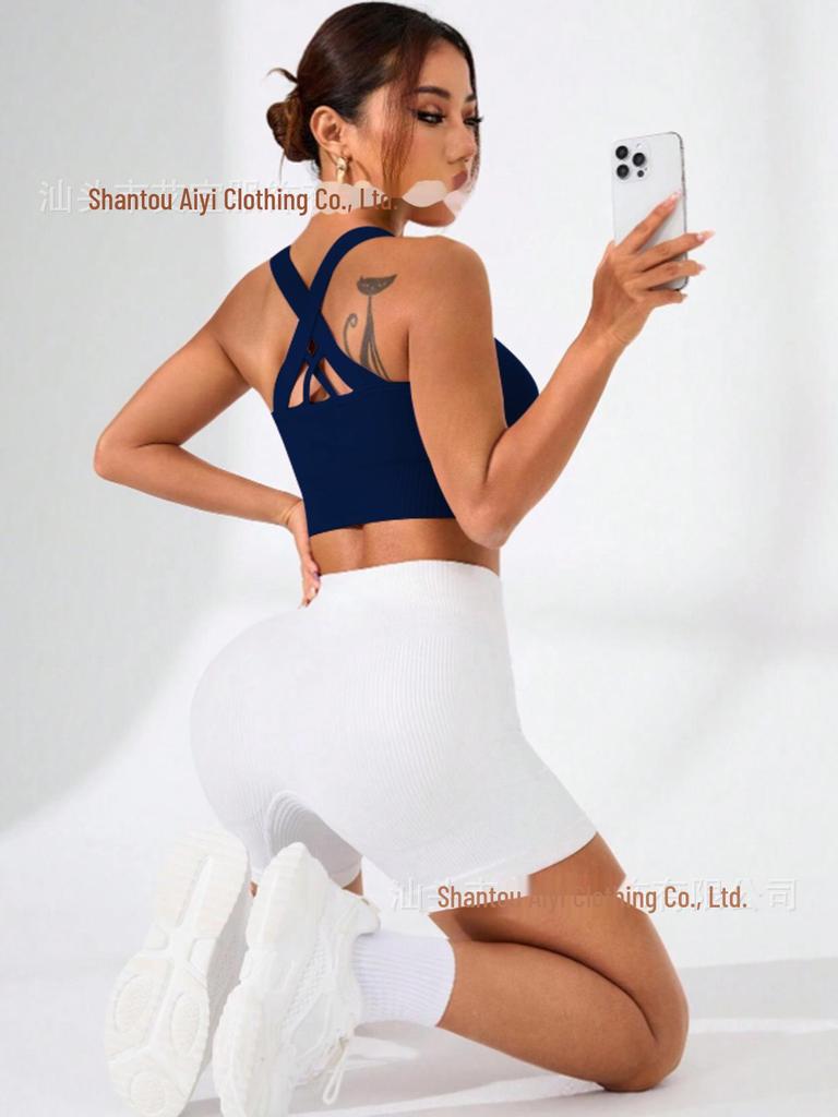 Shockproof Push-Up Sports Bra: Cross-Border, Quick-Dry, Beautiful Back Design, Large Size, Hot-Selling for Running and Yoga