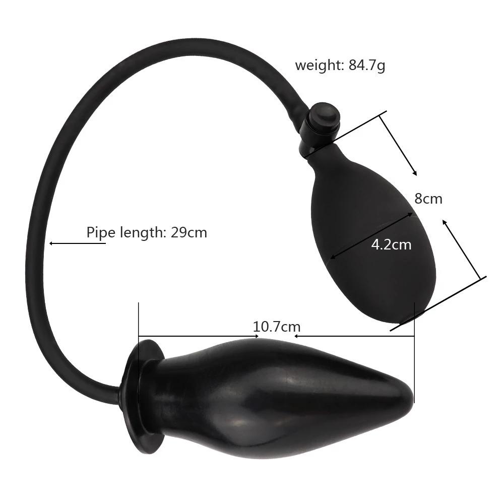 Inflatable Butt Plug Anal Dilator Vagina Massager Ass Expandable Sex Toys for Men Women Couples Adult Supplies Erotic