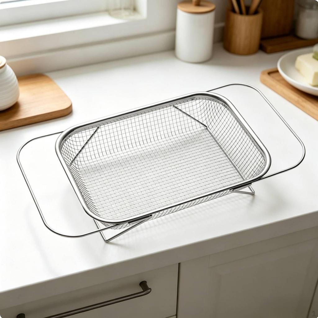 Vegetable Washing Basket MultiFunctional Stainless Steel Sink Strainer Space Saving