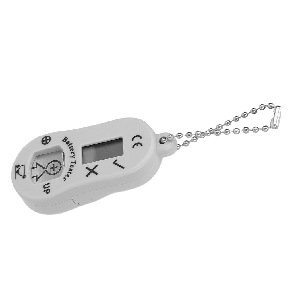 Battery Measuring Device Pocket Hearing Aid Battery Power Monitoring Tester Checker Tool Light Gray