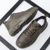 Men's Shoes New Tooling Board Shoes Men's Non-slip Casual Leather Shoes Retro Low-top Martin Boots
