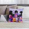 K-Kpop D-Demon H-Hunters Pillow Case Short Plush Print Square Throw Pillow Covers Sofa Home Cushion Decor