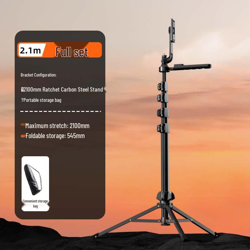 Handheld Multifunctional Phone Tripod with Bluetooth and Fill Light for Live Streaming and Photography