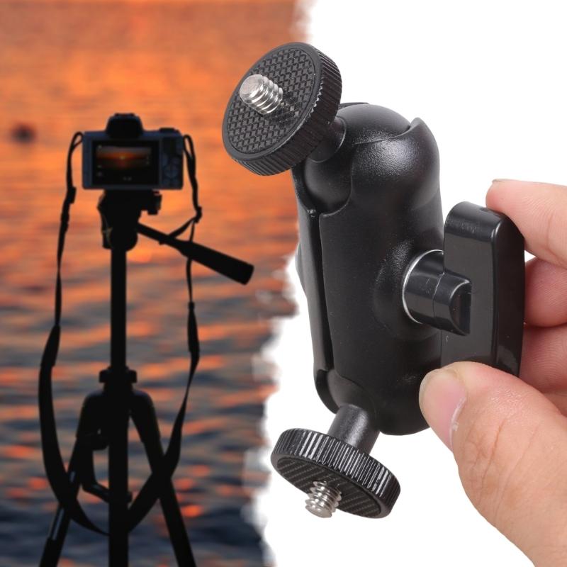 1/4inch Male To Male Thread Adapters 360 Degree Rotation Aluminum Alloy For Camera Tripods Mic Stand Speaker Display Mount
