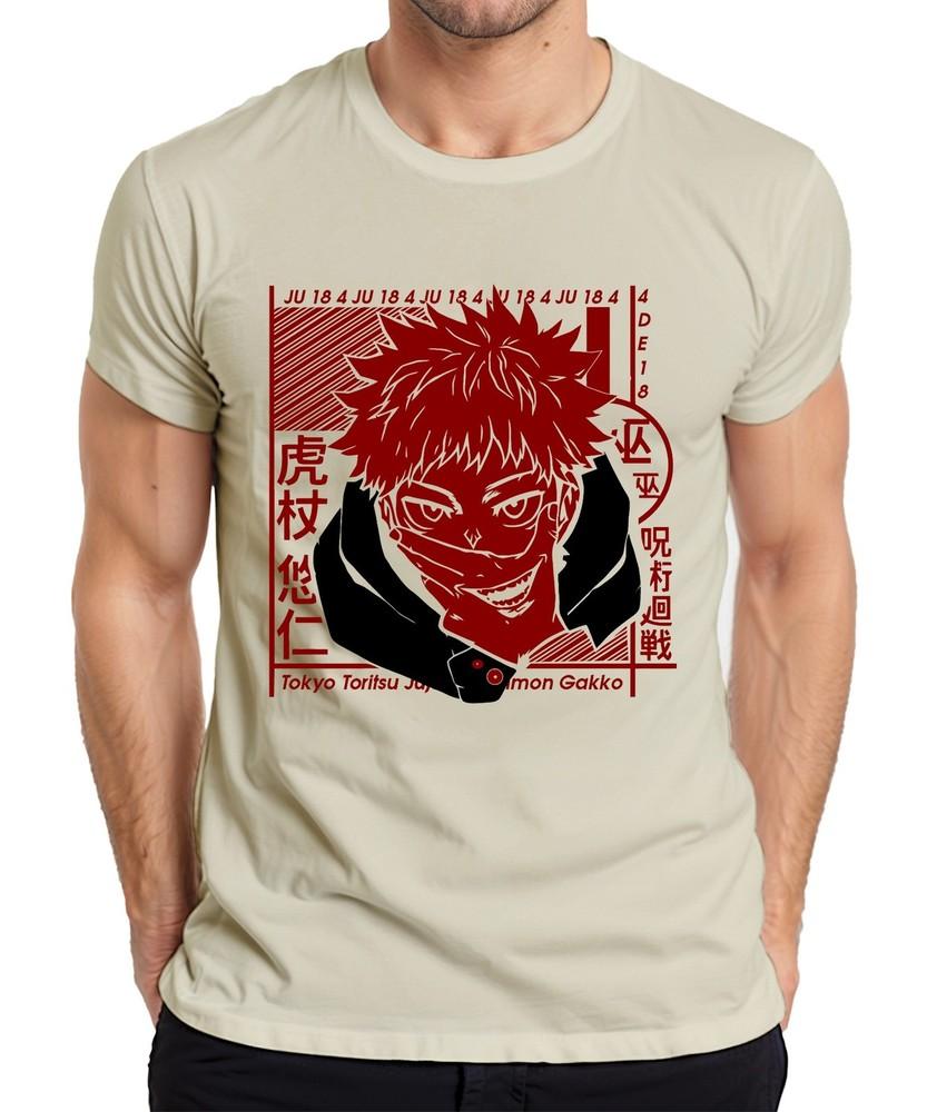 Jujutsu Kaisen Itadori Yuji Anime Unisexga Fan Gift Cosplay Unisexs Tshirt