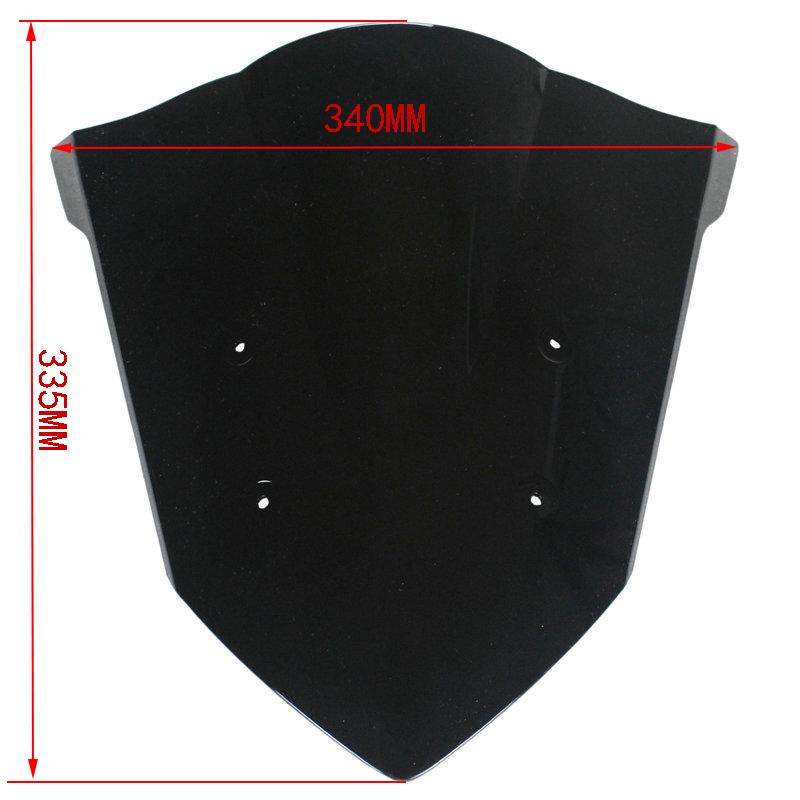 Motorcycle Double Bubble Windshield Windscreen Screen For 2014 2015 2016 2017 2018 Honda CBR650F CBR 650F 650 F Black Iridium