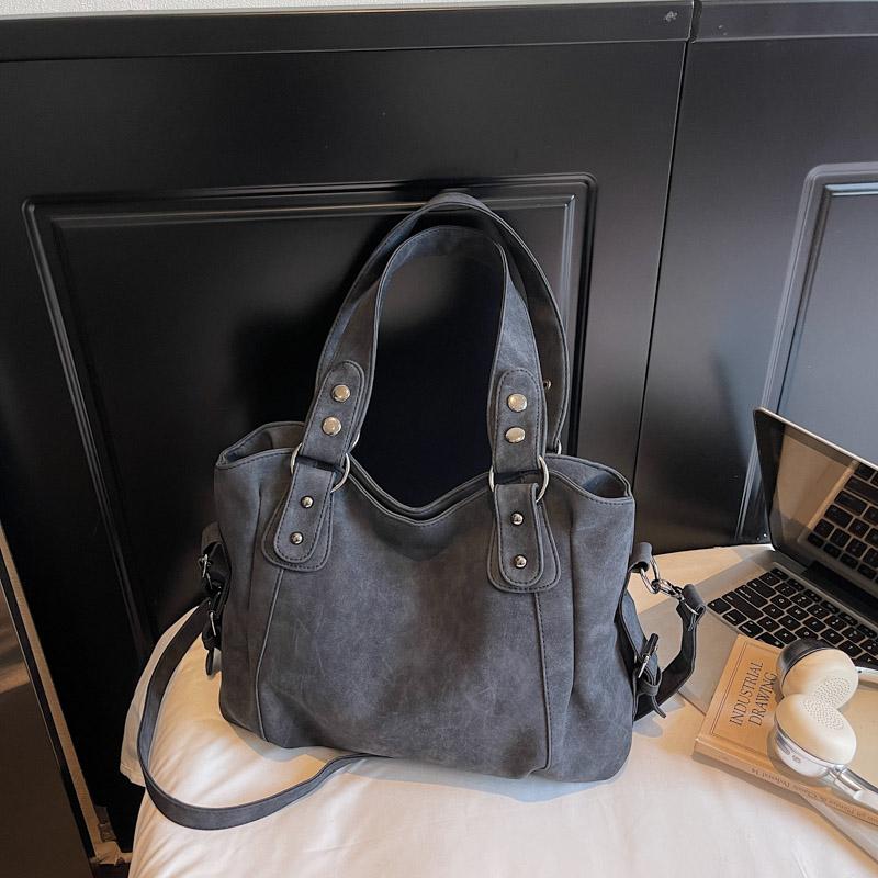 Ladies' Soft Leather Handbag, Multi-pocket Shoulder and Crossbody Bag, Fashionable Large-capacity Daily Handbag