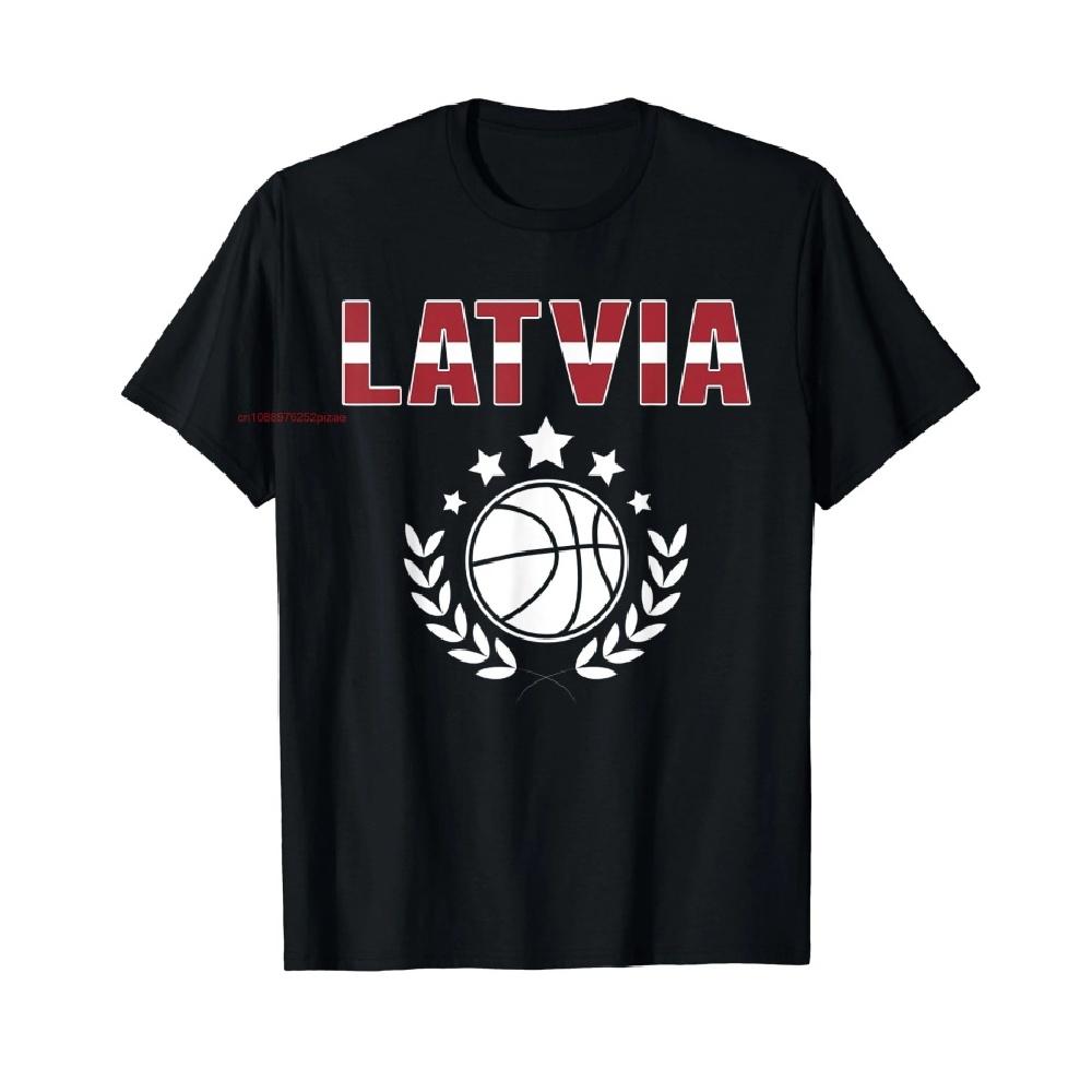 

100% Хлопок Латвия Болельщики Баскетбола Латвийский Флаг Любители Спорта Футболка МУЖСКАЯ ЖЕНСКАЯ УНИСЕКС Футболки Размер S-6XL XXXXXL