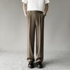 High-end business pants loose straight Korean version trendy high-quality thin drape men's casual suit long pants