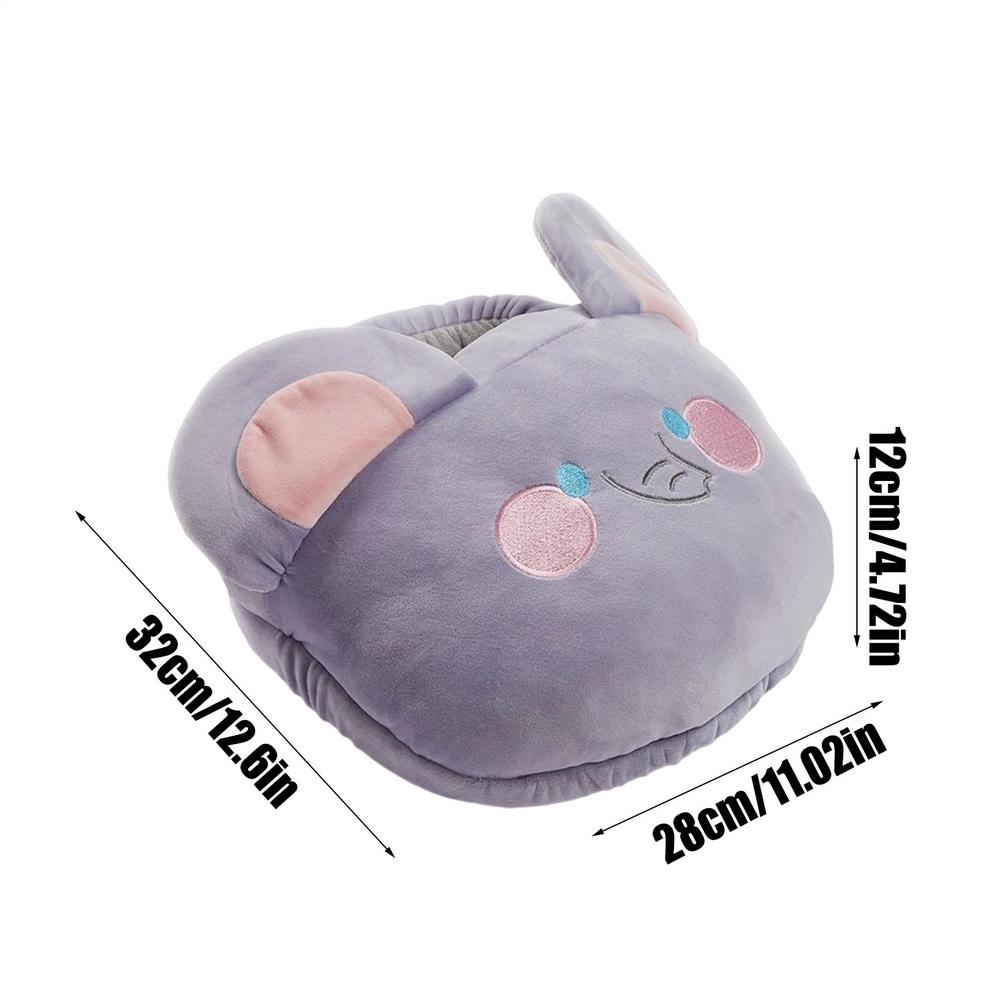Electric Heated Foot Warmer Feet Heating Pad Heated Foot Warmers Soft Heater Cartoon Shoes For Home Under Desk Adults