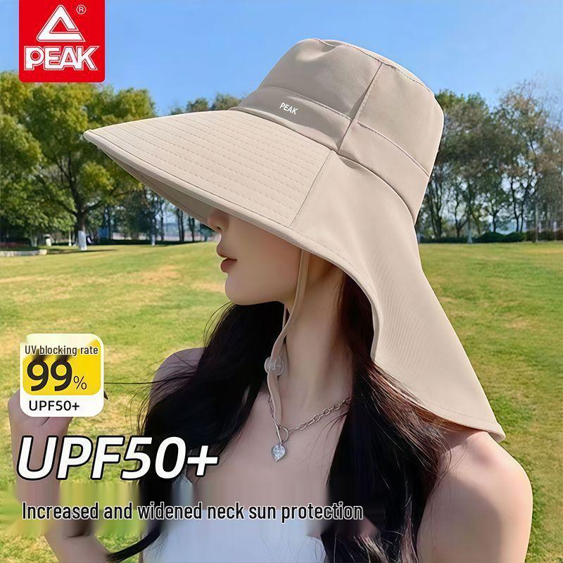PEAK Sun Protection Hat - Large Brim UV Shield with Neck and Face Cover for Climbing and Outdoor Use