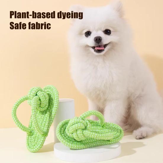 Rope Knot Dog Toy Knot Ball Chew Toy Interactive Tug-of-War Toy Soft Bite-Resistant Fetch Toy for Small To Large Dogs Teeth Cleaning Anxiety Relief