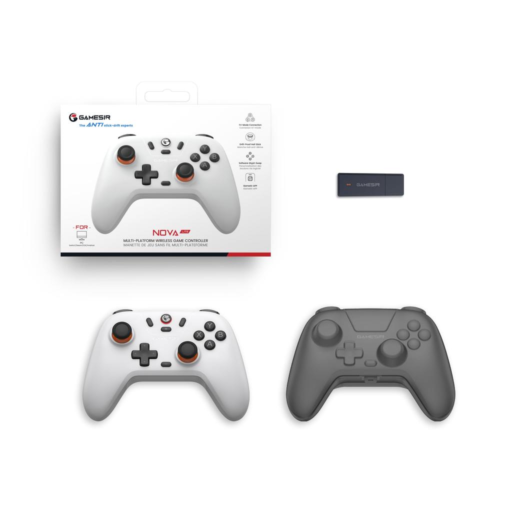 GameSir Nova Lite Wireless Controller Bluetooth Gamepad for Windows and Steam Decks Hall Effect Turbo and Rumble Vibration Nova Lite - 2.4G & PC,