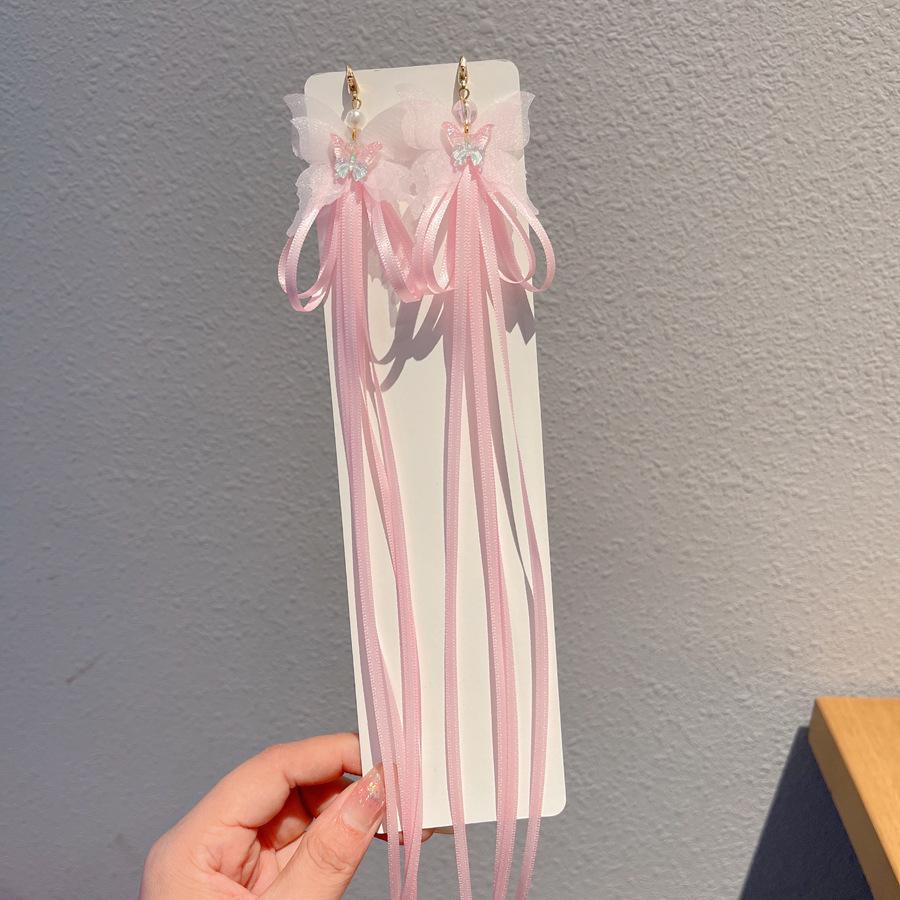 Chinese Style Hanfu Hairpin Set for Girls - Includes Hair Clips, Swaying Tassels, and Butterfly Accessories