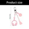 Practical Keychain Accessory Music Themes Unique Headphones Badminton Styles Hanging Ornament for Birthdays Sports Event