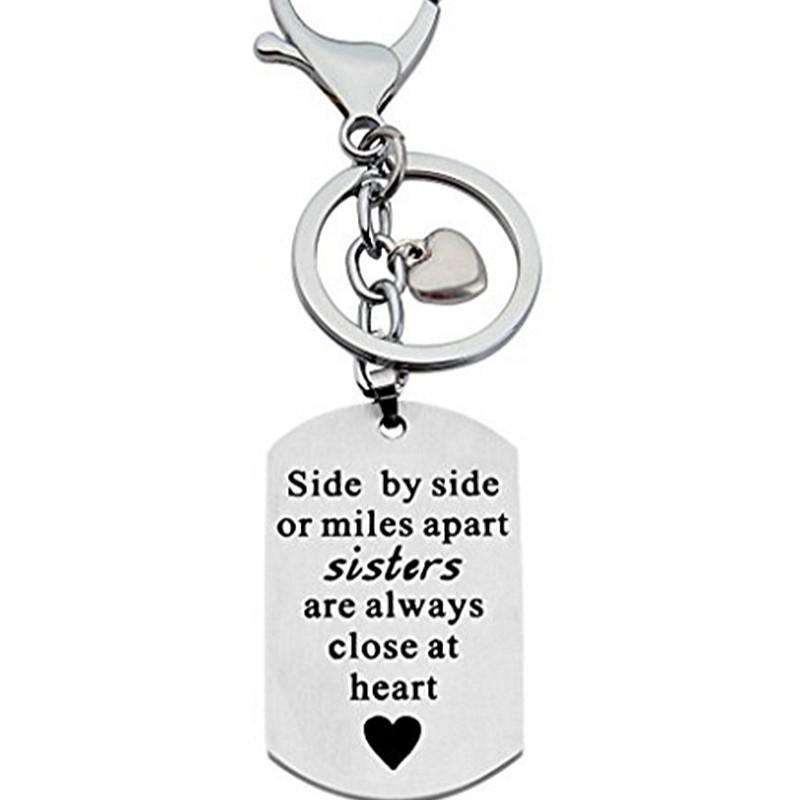 Side By Side Or Miles Apart Sisters Necklace