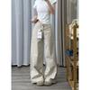 Petite Casual Wide-Leg Denim Pants for Women