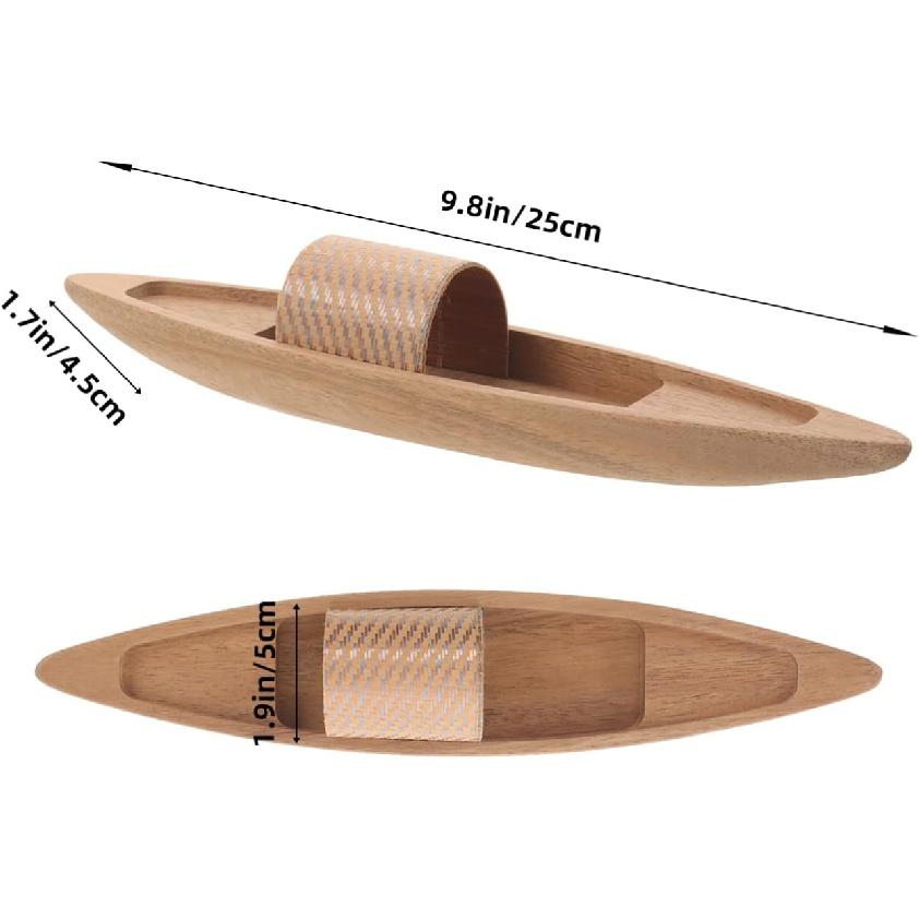 Unfinished Wooden Boat Model Wood Boat Canoe Nautical Fishing Boat Desktop Boat Wood Craft Ocean Landscape Ornament for DIY Project Supply