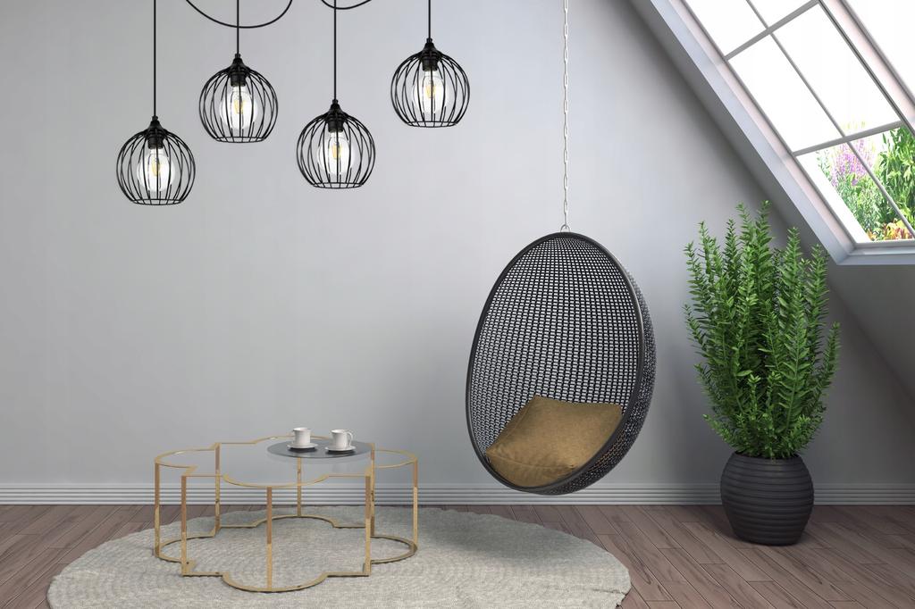 MODERN SPIDER HANGING LAMP, WIRE CEILING