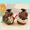 Capybara Toy Plush Soft Short Plush Stuffed With Pp Cotton Fill Graduation Gift