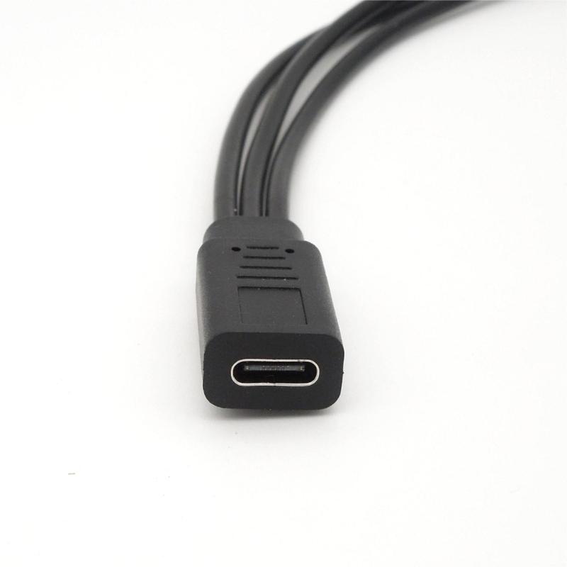 USB Type C Splitter Chargers Cable Highly speed Data Transfer Cord Compactly 30cm Length for Smartphones Accessories