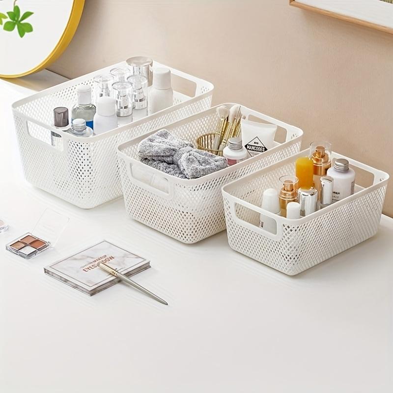 Multi Functional Hollow Storage Basket, Bathroom Bedside Table, Kitchen, Fruit and Vegetable Storage Basket