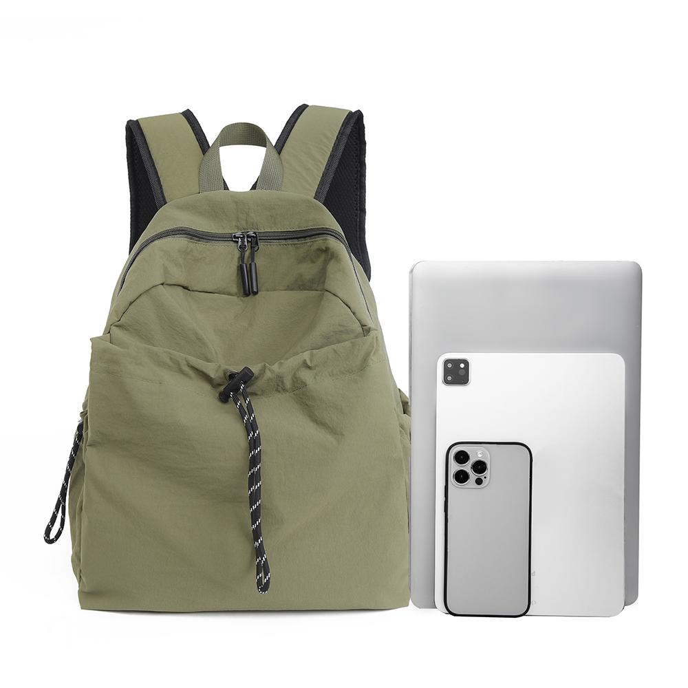 Women's Nylon Backpack Middle School Student Schoolbag Large Capacity Campus Lightweight Travel Bag