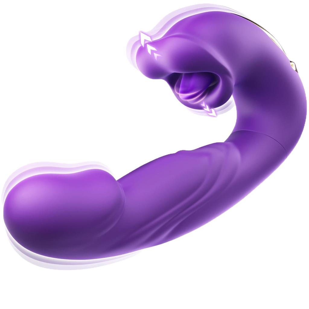 New 3-in-1 Mouth & Lick Tongue Vibrator for Women - G-Spot Stimulator