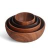 Household Use Dinner Plate Wooden Plates Dinnerware Kitchen Dishes Bowl Cutlery Basin Acacia Salad Dish Food Container Fruit Bar