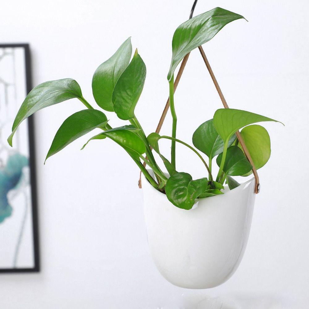 Creative White Ceramic Hanging Flower Pot Succulent Plant Flower Pot Home Wall Decoration Flower Pot