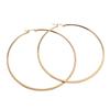 European & American Fashion Stainless Steel Hoop Earrings - Women's Simple Circle Stud Design