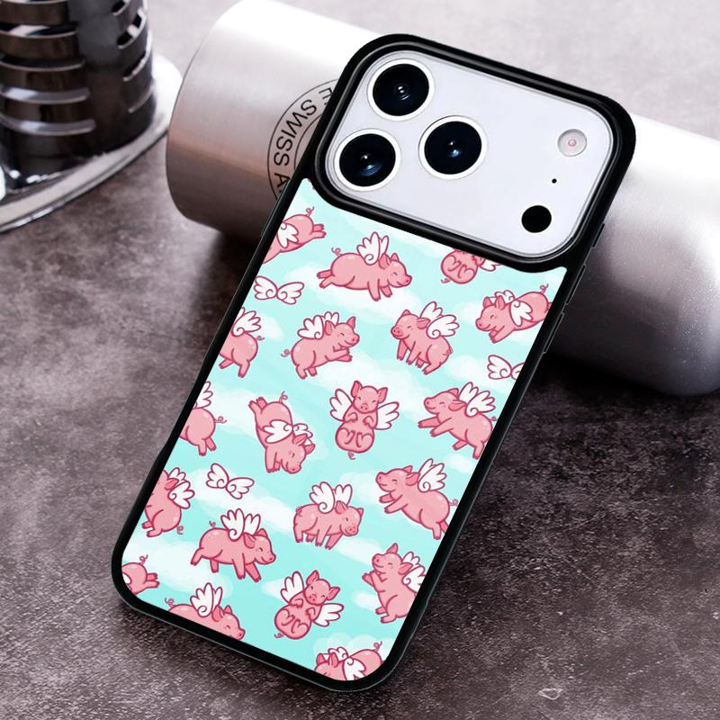 Cartoon Animal Dog Cat Pig Phone Case For iPhone 17 16 15 14 13 12 11 Pro Max Plus 17Air Soft Silicone Cover