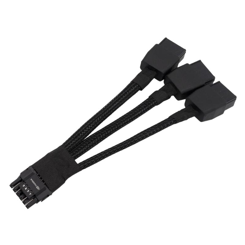 

Powerful 600W PCIe 3x 8Pin Female To 16Pin Graphics Card Power Cable 12VHPW For Gaming PC Builds 1