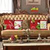 4PCS Christmas Happy Throw Pillow Cover, 18 X 18 Inch, Winter Holiday Cushion Cover Sofa Decor