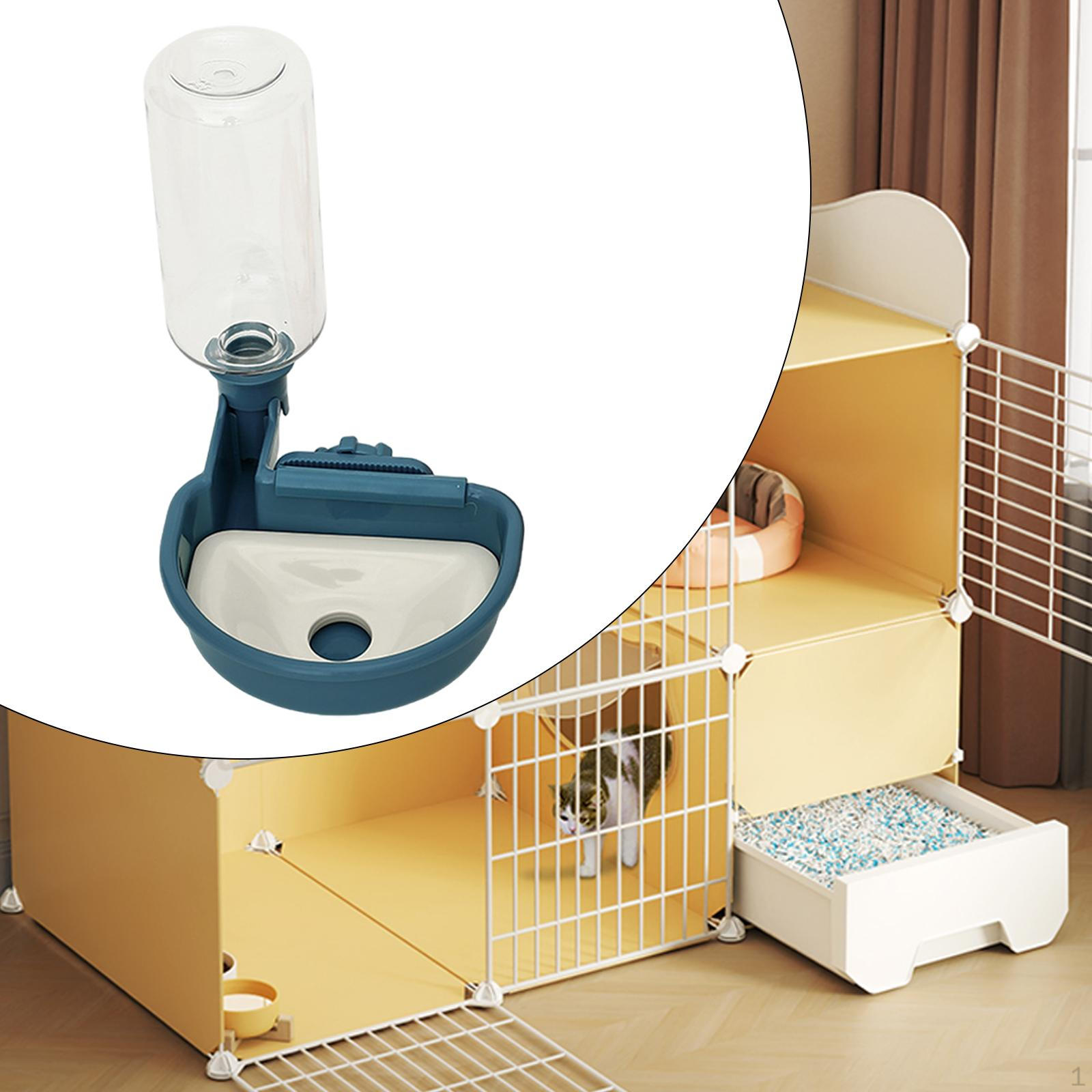 

480 мл клетка для кроликов, бутылка для воды, диспенсер для защиты от перелива, станция раздачи домашних животных для синий