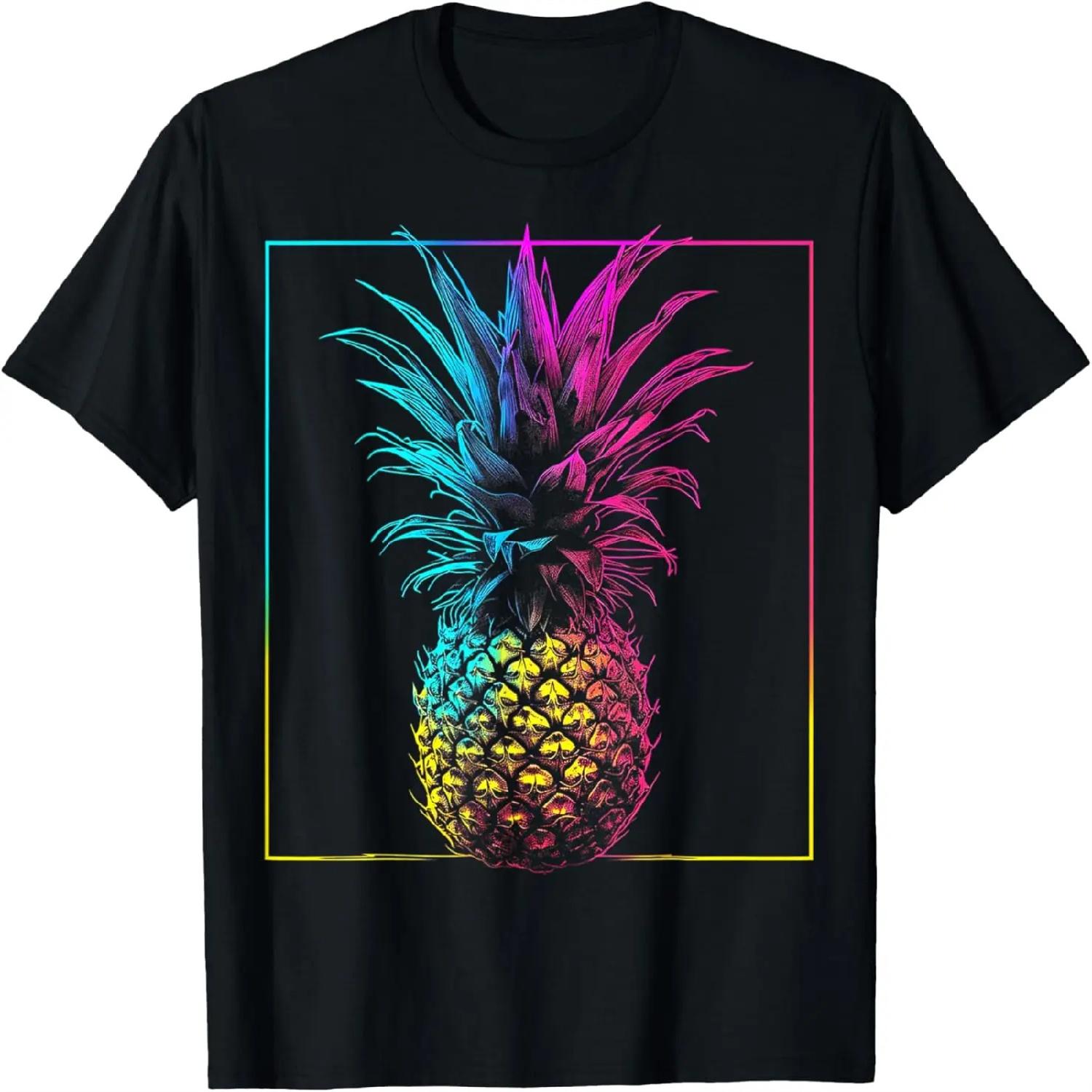 Pineapple Fantasy Art Graphic Motif Pineapple T-Shirt S