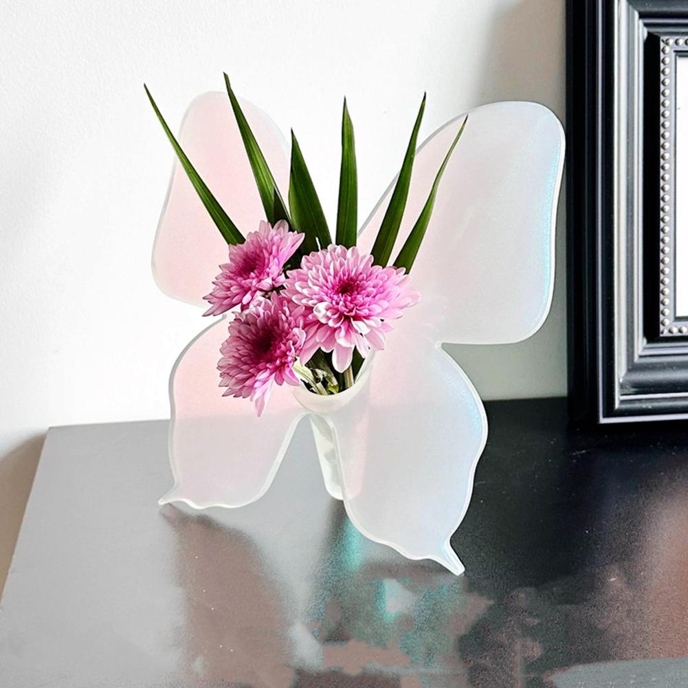 Ins Stil Modern Minimalistisch Acryl Schmetterling Vase Arrangement Dekoration Blume Acryl Wohnzimmer W6J9