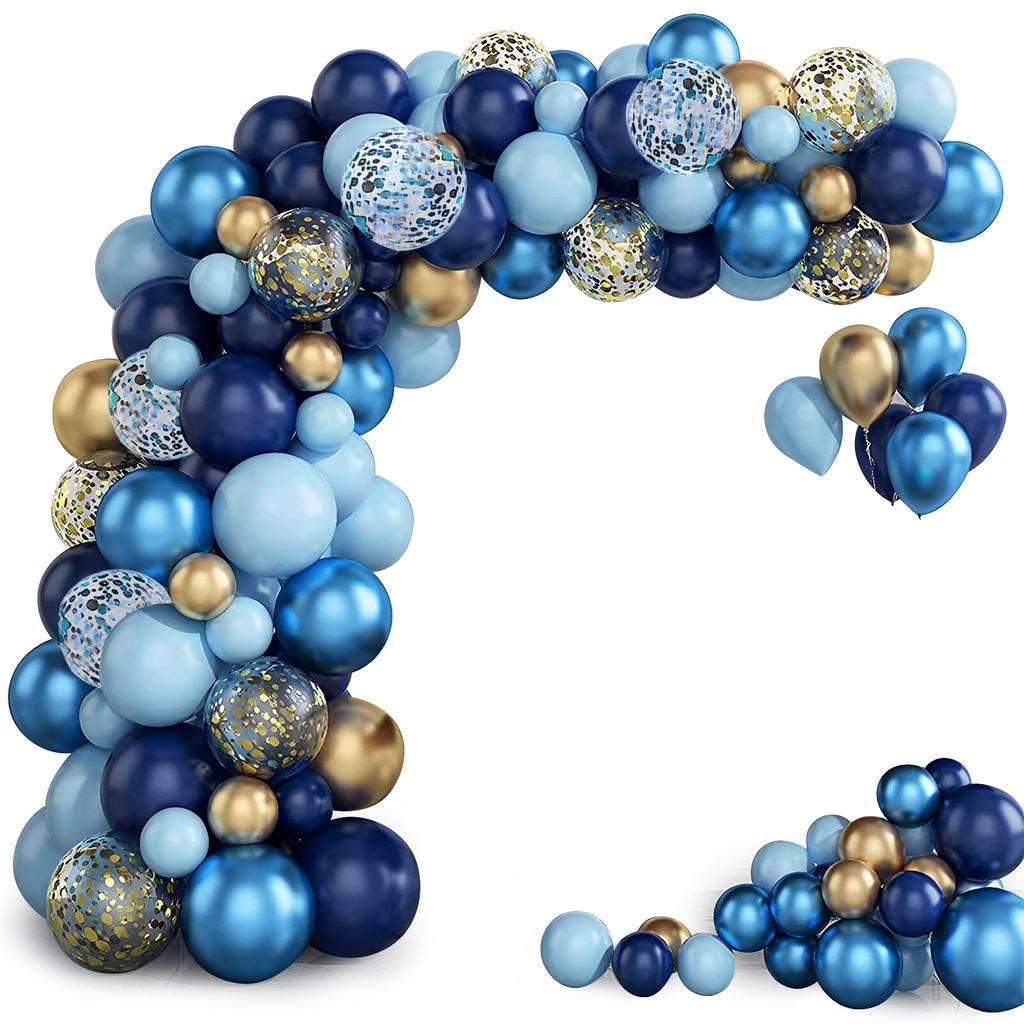 161/149Pcs Blue Pink Balloon Arch Kit Latex Confetti Balloon Garland Kit for Birthday Gender Reveal Wedding Party Decoration