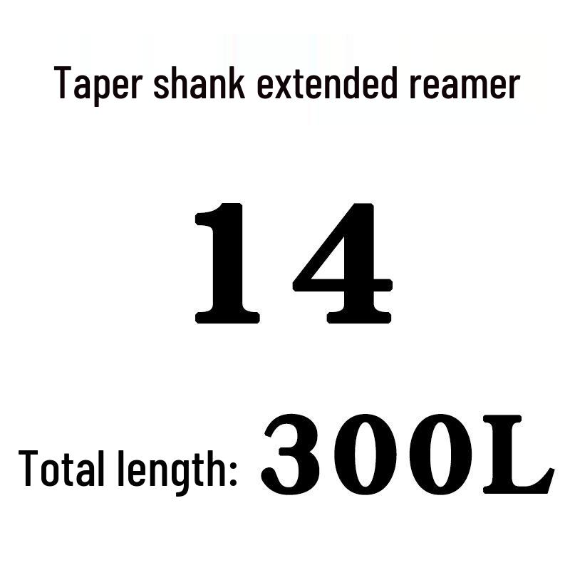 Extra Long High-Speed Steel Taper Shank Machine Reamer for Deep Holes, Sizes 16, 18, 20, 22, 24, 25, 30, 40