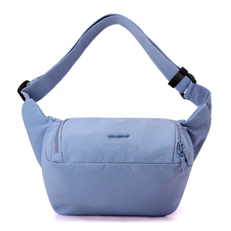 New Women's Crossbody Shoulder Bag Macaron Color Simple Commuter Versatile Chest Bag Fanny Pack