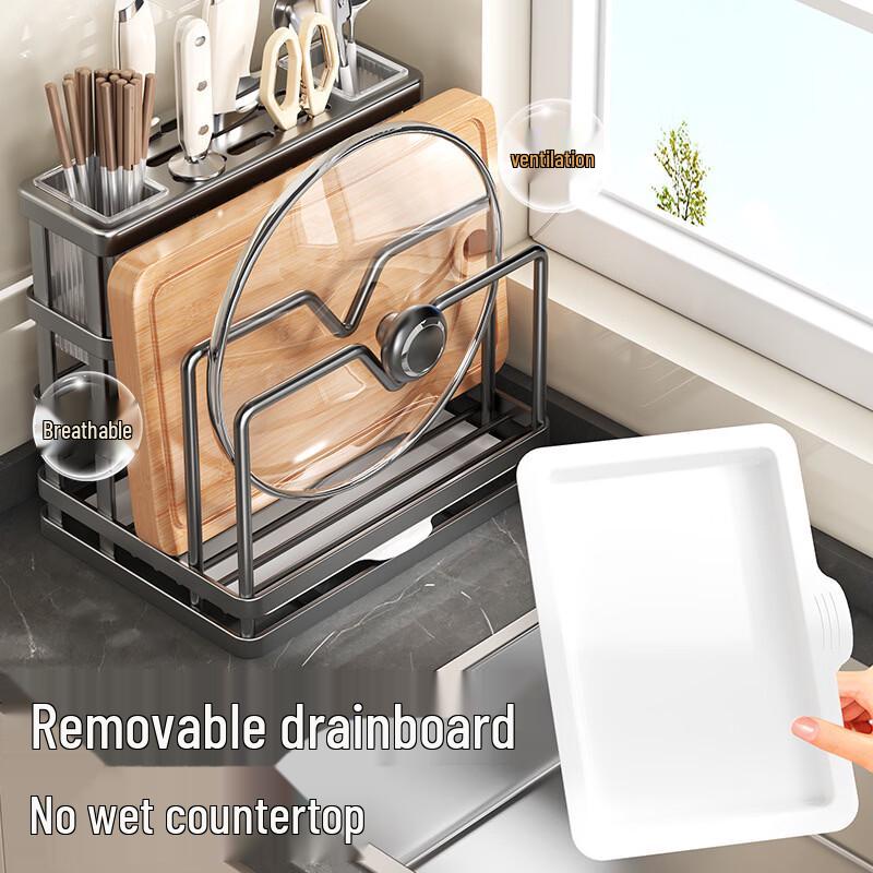 Multifunctional Kitchen Knife & Chopstick Storage Rack