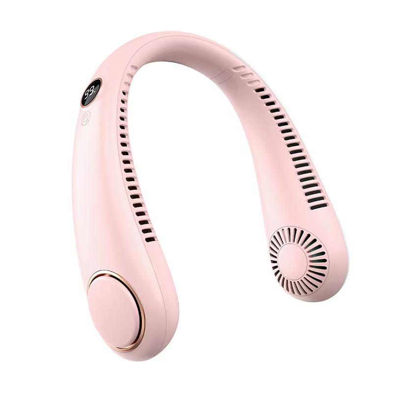 N15 Portable Rechargeable Mini Fan: Handheld, Foldable, Neck-Hanging, USB, Desktop Display.