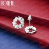 Xiaomi 925 Sterling Silver Exquisite Heart Garland Stud Earrings for Women Party Wedding Accessories Elegant Jewelry