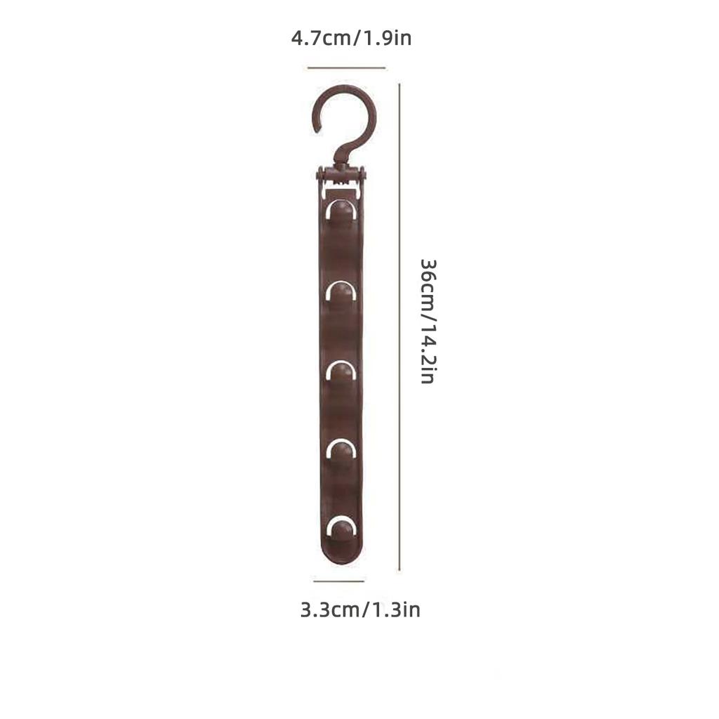 Five Link Clothes Hanger with Hooks Balcony Wardrobe Space Saving Storage Rack Student Dormitories Multi-layer Clothes Organiser